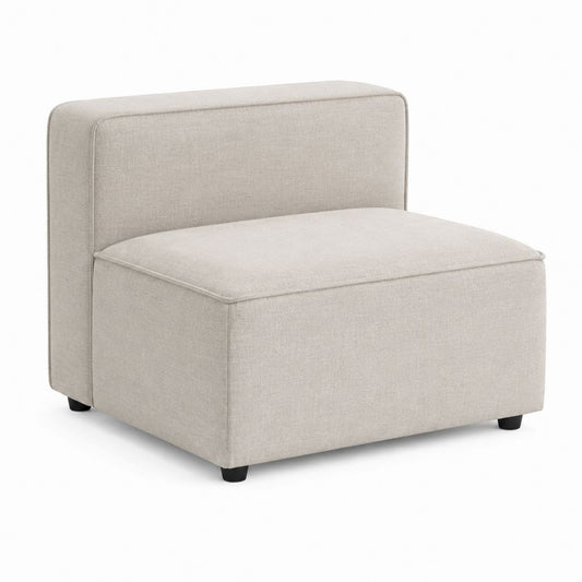 Polstersessel Beige mit Polyesterbezug rechteckig 80 x 85 x 75 cm